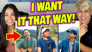 REACTION to Music Travel Love ft. Francis Greg | Backstreet Boys - I Want It That Way (Cover)