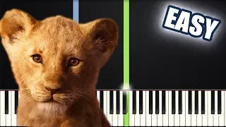 I Just Can't Wait to Be King - The Lion King | EASY PIANO TUTORIAL +SHEET MUSIC by Betacustic