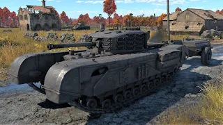Churchill Crocodile British Heavy Tank Gameplay [1440p 60FPS] War Thunder No Commentary