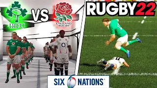 IRELAND vs ENGLAND | 6 Nations 2023 Round 5 | Rugby 22 - Gameplay & Commentary Legend Difficulty