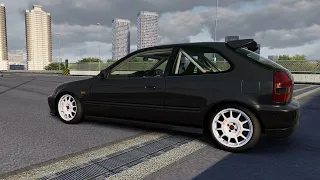 Катаю Civic EK9 на Osaka Loop with Ai traffic. Kanjo Style.