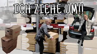 ICH ZIEHE UM!! || Kisten packen, neue Möbel, Chaos u.v.m.