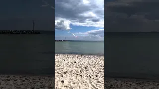 Imágenes de un meteorito en el momento que cae en el mar 🌊 (simulación)