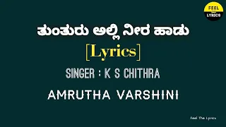 Thunthuru Alli Neera Haadu song Lyrics in Kannada| Amruthavarshini| Feel the lyrics kannada