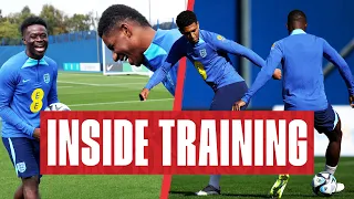 Jude's Nutmegs, Saka v Rashford & Crossing and Finishing Practice 🎯| Inside Training