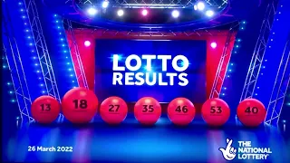 The National Lottery Lotto Results 26 March (2022)