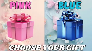 Choose Your Gift 🎁😍🤮 || 2 Gift box challenge || #giftboxchallenge #pinkvsblue #chooseyourgift