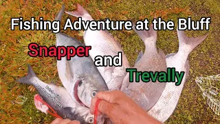 Fishing Adventure at The Bluff on 90 Mile : Big Snapper and Trevally