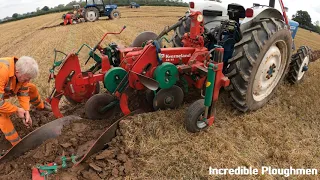 1972 Ford County 4000 Four 3.3 Litre 3-Cyl Diesel Tractor (62 HP) With Kverneland Plough