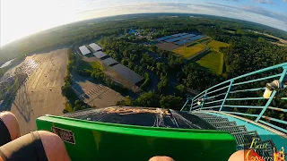 Kingda Ka POV 4K 60fps Sunset Front Row Six Flags Great Adventure Jackson, NJ