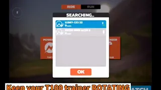 How to link T100 to Zwift