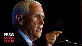 WATCH: Pence responds to Trump indictment over efforts to overturn result of 2020 election