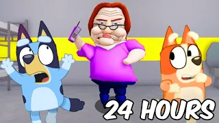 Bluey & Bingo vs EVIL BABYSITTER For 24 Hours!