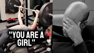 "If you can't bench 135lbs..."