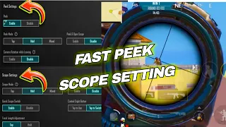 Fast Peek & Scope Setting in PUBG | 57 REFLEX |