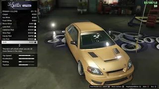 Buying a car in GTA 5 drift edition