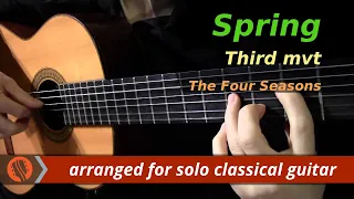 The Four Seasons, Spring, 3rd mvt, A.Vivaldi (solo classical guitar arrangement by Emre Sabuncuoglu)