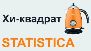 Хи квадрат ПИРСОНА STATISTICA #07