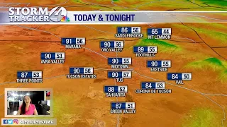 Windy and warm today, slightly cooler tomorrow