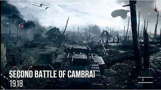 World War 1 - British Tank Assault in the Second Battle of Cambrai 1918 - "Battlefield 1" HD