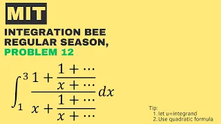 MIT 2024 Integration BEE Regular Season, Problem 12