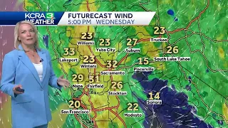 Warm and windy Wednesday forecast for Northern California