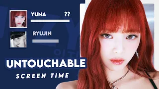 ITZY 있지 'UNTOUCHABLE' Screen Time Distribution (Solo/Focus + Full)