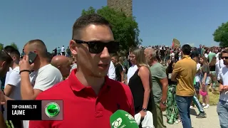 Top Channel/ Festa serbe me simbolet e luftës/Policia e Kosovës zhvesh serbët me sloganet provokuese