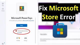 How to Fix there has been an error in Microsoft Store in Windows 11/10