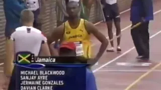 Sanjay Ayre & Jamaica National Team Defeats USA @ The 2005 USA VS The World Penn Relays. Men’s 4X400