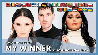 Eurovision 2023 - My Winner of Each National Final