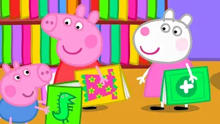 Peppa Pig 🌞 Yeni bölüm 📚 Kütüphane 🏫 Programının en iyi bölümleri | En iyi bölümler