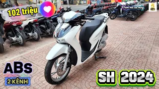 SH 160i ABS 2024 TRẮNG ĐEN CAO CẤP ▶️ Giá 102 triệu 1 em SH 160i ABS 2024 🔴 TOP 5 ĐAM MÊ