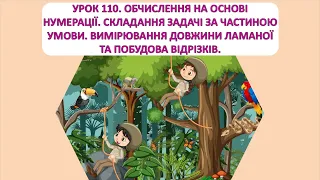 Математика 1 клас. Урок 110. Обчислення на основі нумерації.  Знаходження невідомого доданка.