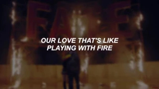 PLAYING WITH FIRE // BLACKPINK lyrics (english)