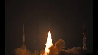 #PSLVC44 lift off and onboard camera view