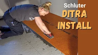 DIY Schluter DITRA Install Over OSB Wood Subfloor – Tile Underlayment (Mudroom & Bathroom:Episode 1)