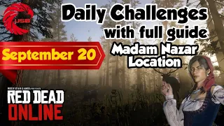 September 20 Red Dead Online Daily Challenges Today & Madam Nazar Location - RDR2 Daily Challenges