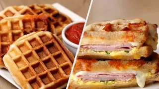 How To Make Savory Waffles 5 Ways • Tasty Recipes