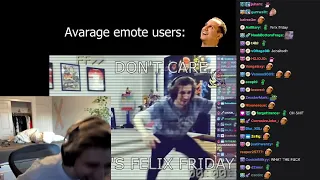 xQc cant hold his laugh until he blast it on Felix Friday'd