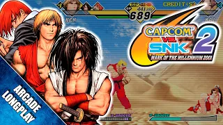 Capcom vs. SNK 2: Mark of the Millennium 2001 (Arcade) 【Longplay】