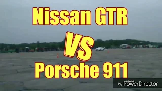 NISSAN GTR. VS. PORSCHE 911 ДРАГРЕЙСИНГ 402м.