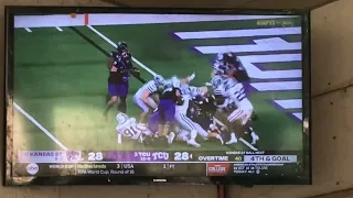 Kansas St. Stops TCU On 4th and Goal In Overtime  In The Big 12 Championship