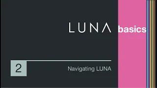 Navigating LUNA Recording System