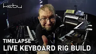 Timelapse of Kebu's live keyboard rig build