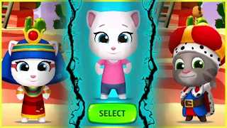 Talking Tom Cake Jump j King Tom j Astro Tom j Queen Angela j Officer Hank Gameplay