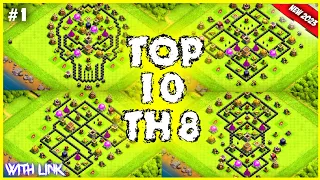 New Exclusive TH8 BASE WAR/CWL/TROPHY Base Link 2023 (Top20) Clash of Clans -Town Hall 8 Trophy Base