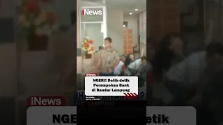 NGERI! Detik-detik Perampokan Bank di Bandar Lampung #shorts