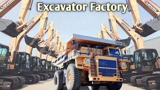 Excavator factory | excavator factory mega manufacturing😯