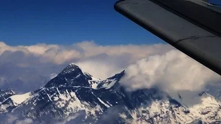 Mount Everest Fly By (from passenger jet)